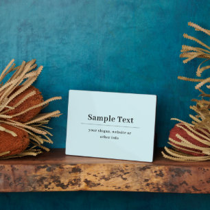 Simple and Elegant Text Template   Light Blue Plaque