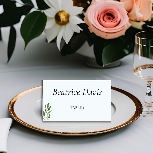 Simple and Elegant Wedding Name Card (Creator Uploaded)
