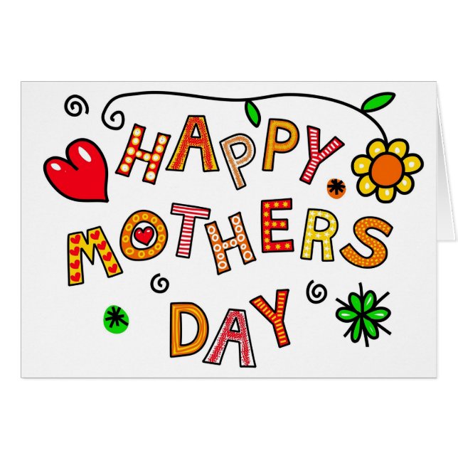 Simple and Fun Happy Mothers Day (Front Horizontal)