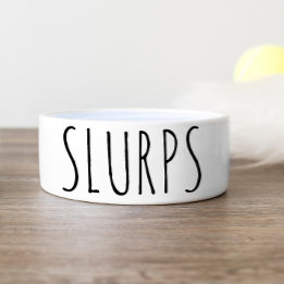 Simple and Funny Slurps Personalised Dog Food Bowl