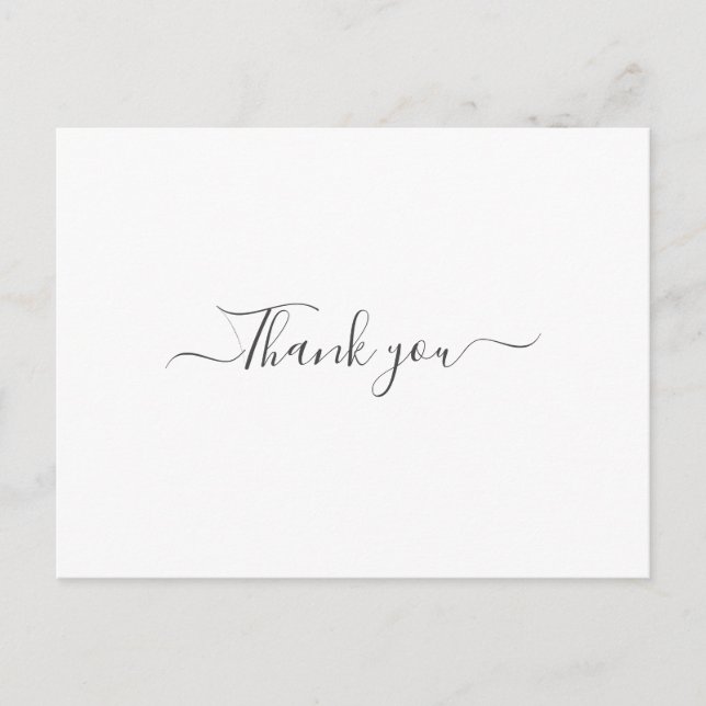 Simple and Minimal Thank You Card (Front)