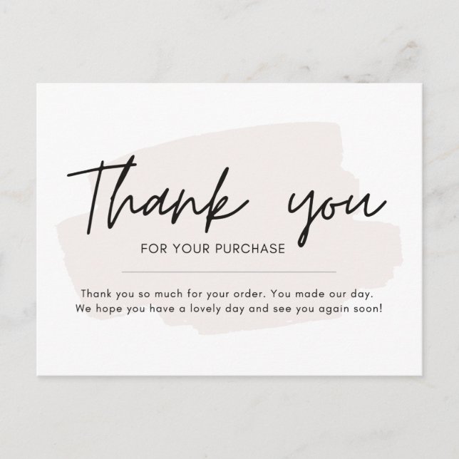 Simple and Minimal Thank You Card (Front)