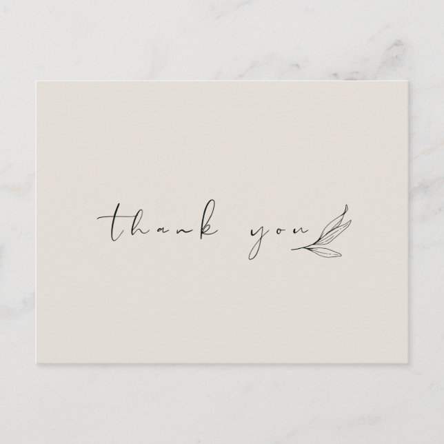 Simple and Minimal Thank You Card (Front)