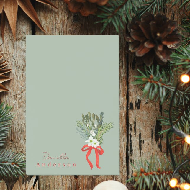 Simple and Minimal Winter Greenery Post-it Notes (Creator Uploaded)