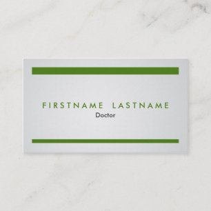 Simple and Modern Medical Profession Business Card