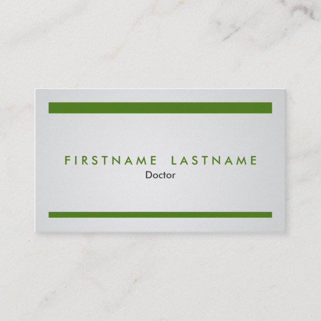Simple and Modern Medical Profession Business Card (Front)