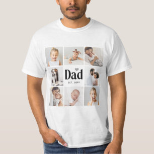 Simple and Modern   Photo Collage for Dad T-Shirt