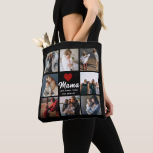 Simple and Modern Photo Collage for Mama Tote Bag