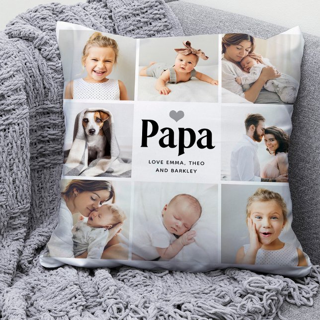 Simple and Modern | Photo Collage for Papa Cushion (Creator Uploaded)