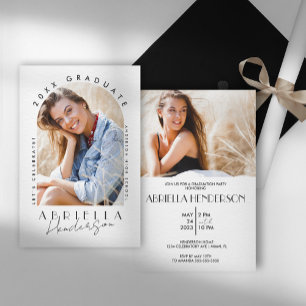 Simple and Modern Photo Graduation Invitation