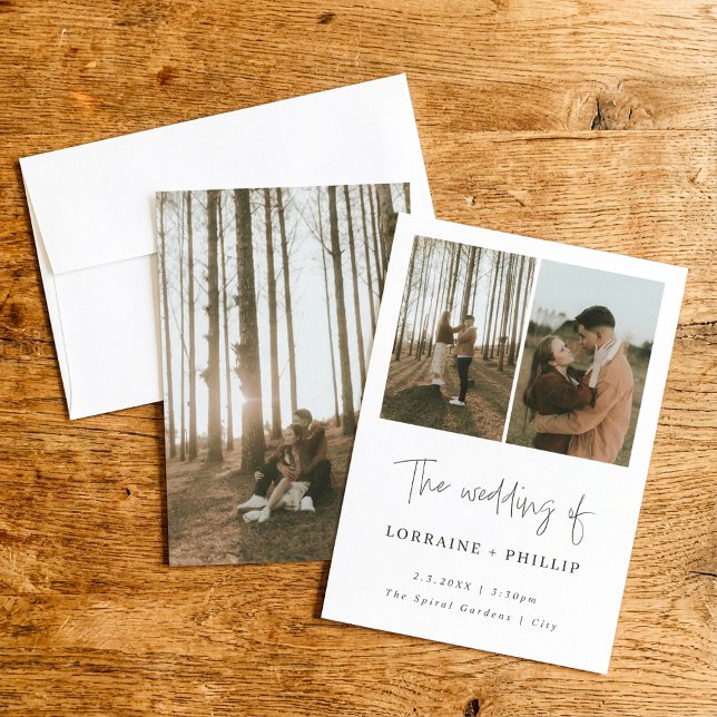 Simple and modern photo wedding Invitation (Creator Uploaded)
