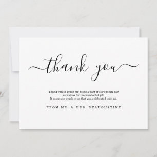 Simple and Modern Thank You Card