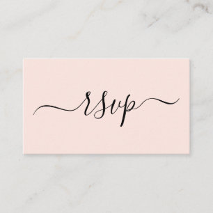 Simple and Modern Wedding RSVP Enclosure Card