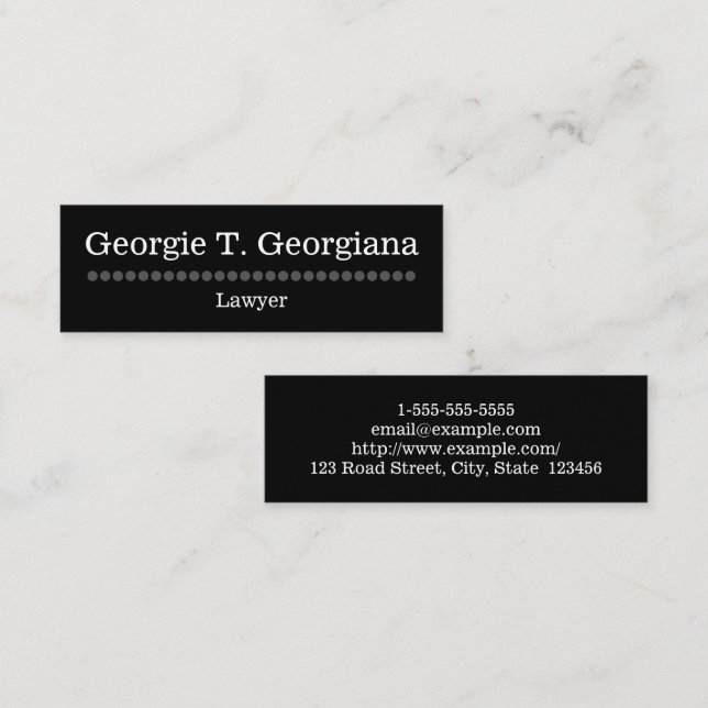 Simple and Plain Lawyer Business Card (Front/Back)