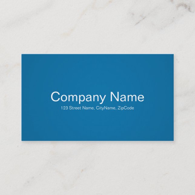 Simple and Professional Blue Business Cards (Front)