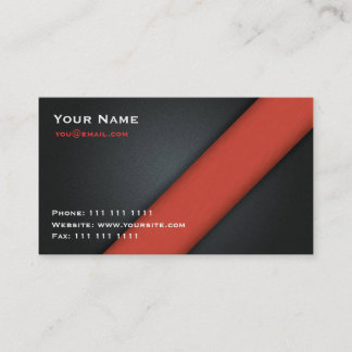 Simple and Sophisticated - Red Business Card