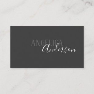 Simple and Stylish (White / Grey) Business Card
