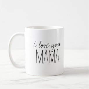 Simple and Sweet Personalised I Love You Mama Coffee Mug