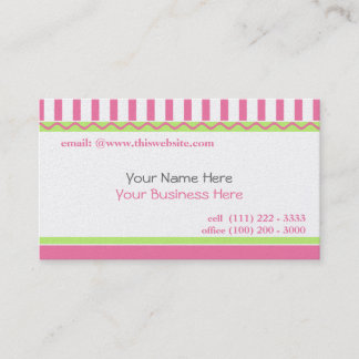 Simple and Sweet/ Pink Business Card