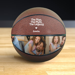 Simple and Sweet Quote Personalised Dad Gift Basketball