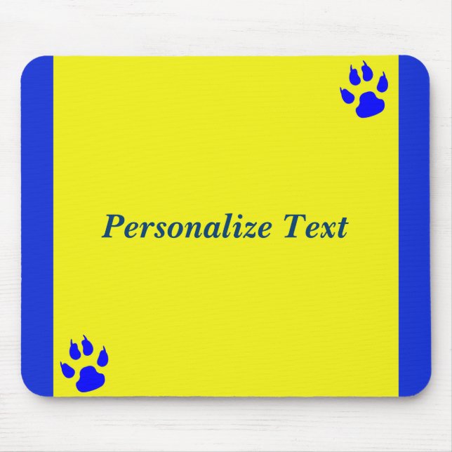 Simple animal lover customisable mouse pad (Front)