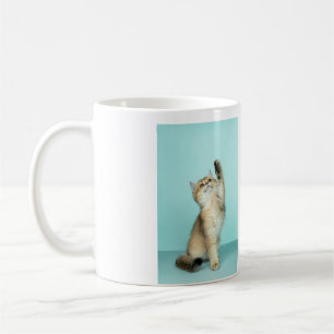 Simple animal name details QR code add text photo  Coffee Mug
