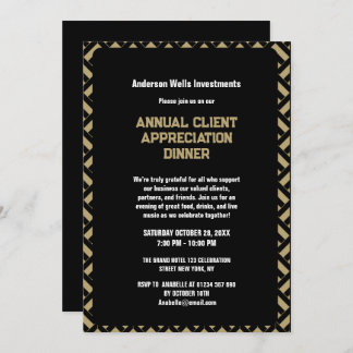 Simple Annual Client Appreciation Dinner Party   Invitation
