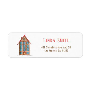 Simple Apartment Building Return Address Label