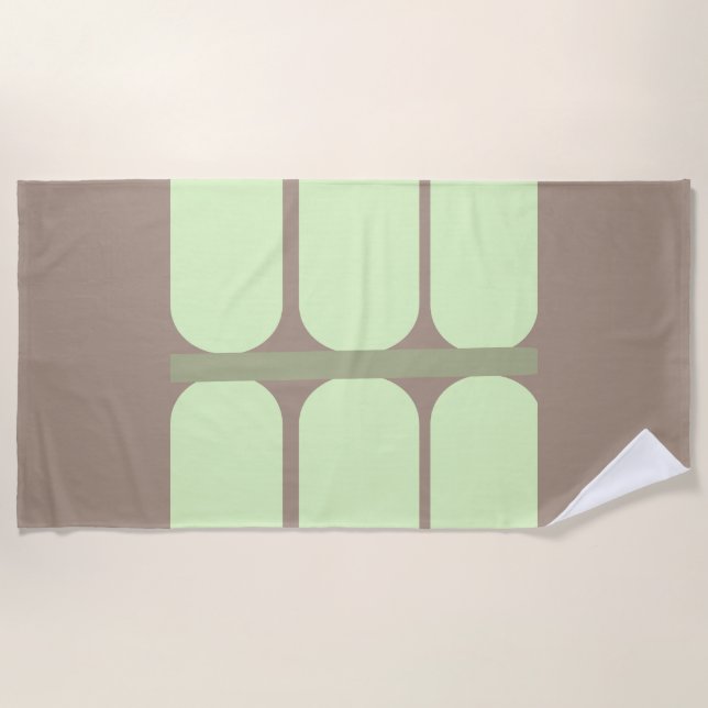 Simple Arcs Beach Towel (Front)