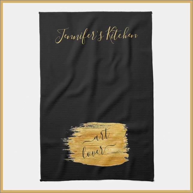 Simple Art Lover Minimalist Design    Tea Towel (Creator Uploaded)