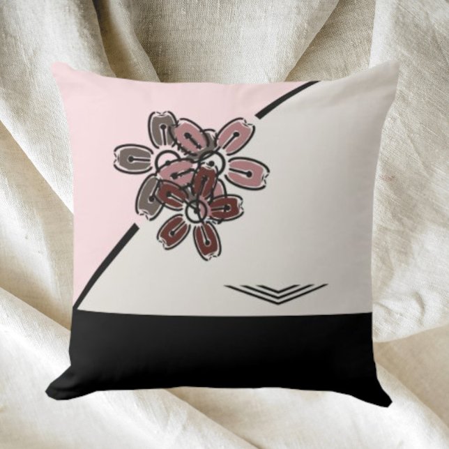 Simple Artistic Cherry Blossom Throw Pillow (Creator Uploaded)