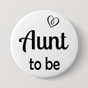 Simple Aunt to be Baby Shower Pin