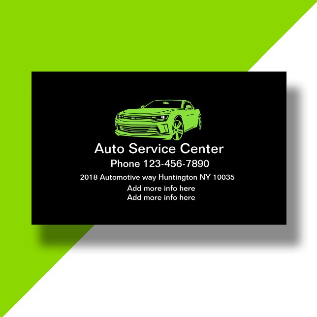 Simple Auto Repair Centre Design Business Card (Creator Uploaded)