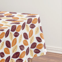Simple Autumn Leaves Tablecloth