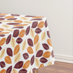 Simple Autumn Leaves Tablecloth