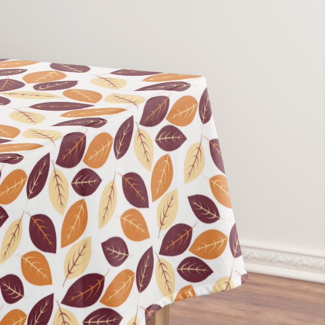 Simple Autumn Leaves Tablecloth (In Situ)