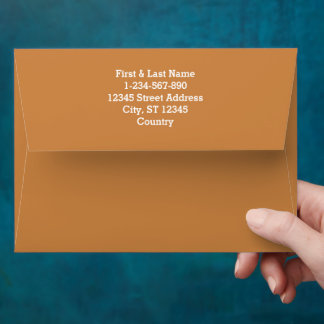 Simple autumn solid colour plain pastel copper envelope