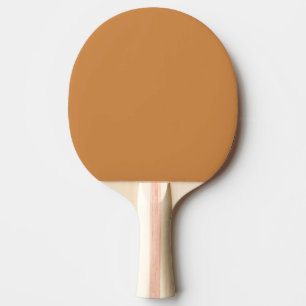 Simple autumn solid colour plain pastel copper ping pong paddle