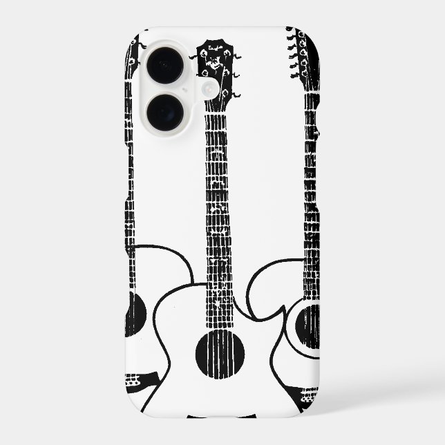 Simple b&w Acoustic Guitars (Back)