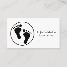 Simple Baby Feet Paediatrics Business Card