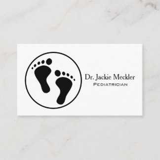 Simple Baby Feet Paediatrics Business Card