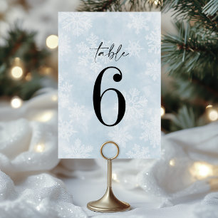 Simple Baby It's Cold Outside Winter Baby Shower Table Number