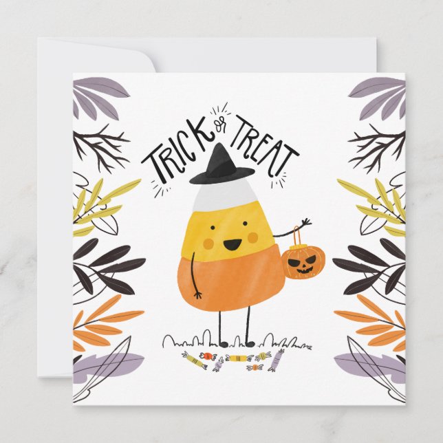 Simple Baby Shower Halloween Party | Invitation (Front)