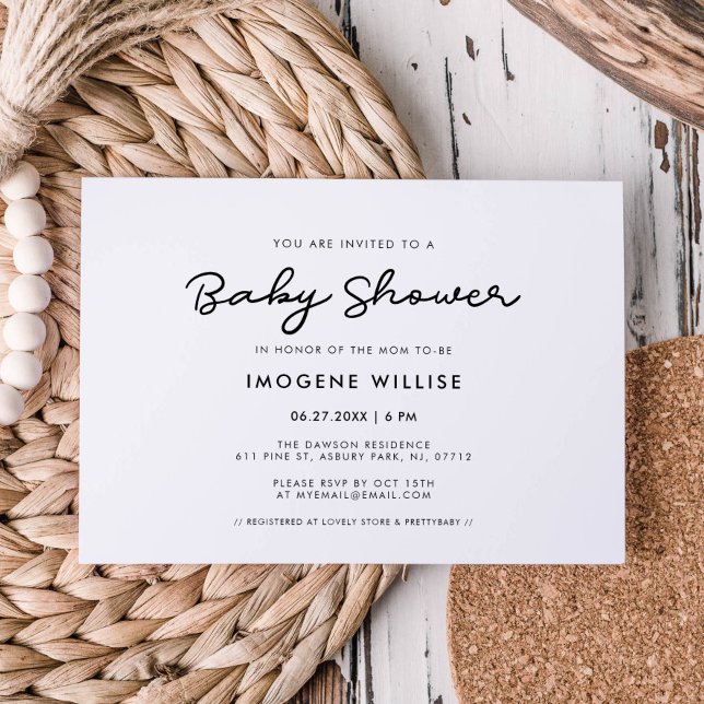 Simple Baby shower Invitation (Creator Uploaded)