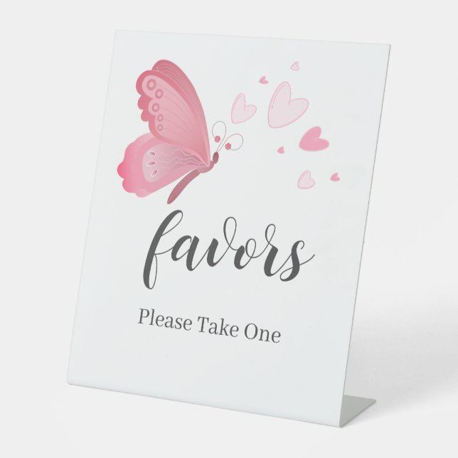 Simple Baby's Breath Favours Sign (Front)