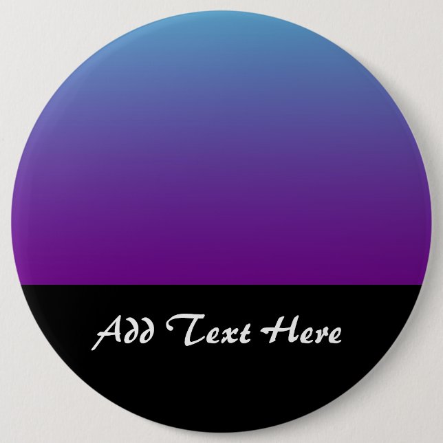 Simple Background Gradient Turquoise Blue Purple 6 Cm Round Badge (Front)