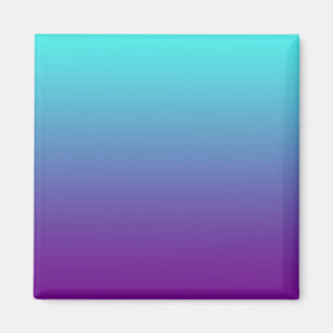 Simple Background Gradient Turquoise Blue Purple Magnet