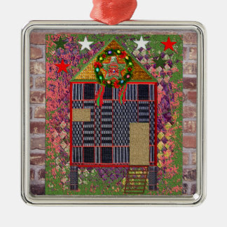 Simple Bahay Kubo Metal Ornament