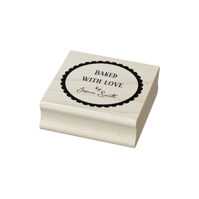 Simple Baked with Love Craft Rubber Stamp (Stamp)
