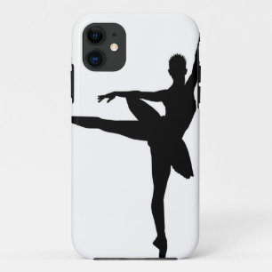 Simple Ballet Black White Ballerina iPhone 11 Case